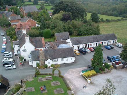 ariel view of the swan from the Tower