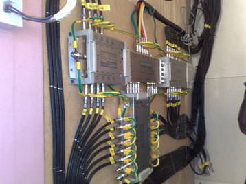 Multiswitches installed at commercial  job