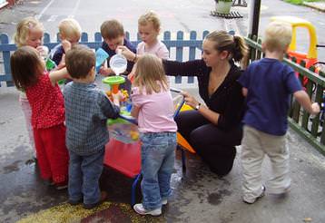 Water Activity in "Outdoor Classroom"