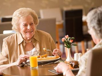 A typical dining setting at Loxley Park