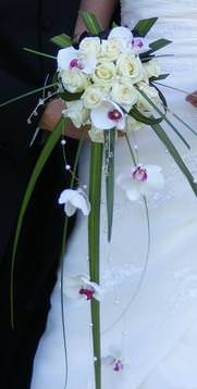 Brides Shower Bouquet with Orchid