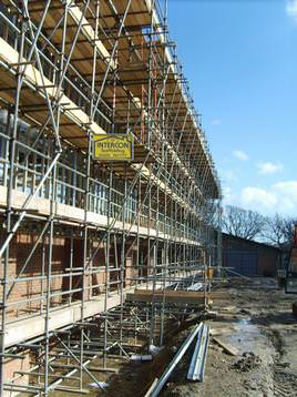 Newbuild Scaffolding on Site