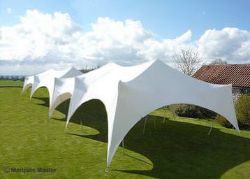 2 x Capri marquees joined