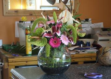 Flowers Of Distinction - funky vase display