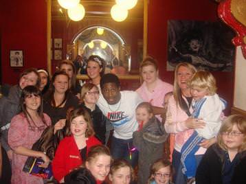 Visit to Drama teacher Darren Hart in panto