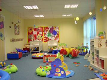 Bright and airy nursery room