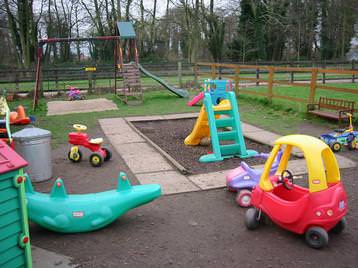 Secure outdoor play area