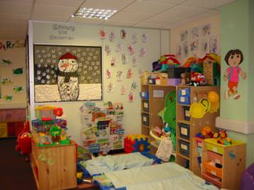 Bright and airy nursery room