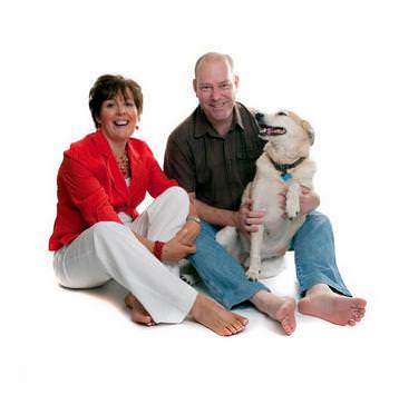 Couple with their dog