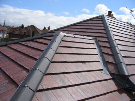 Re-tiled roof