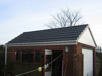 Flat to pitch garage roof conversion