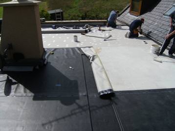 flat roof with insulation