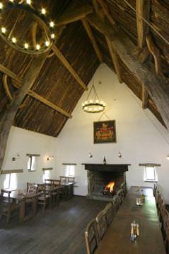 inside cruck barn