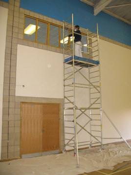 Painting Snaith Sports Hall