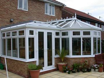 P shape conservatory