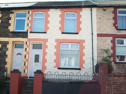 a front exterior, painted up ebbw vale