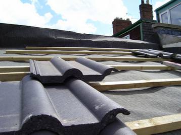 New roof tiles