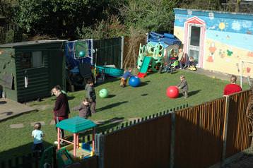 View of nursery garden