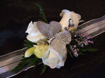 Prom night wrist corsage