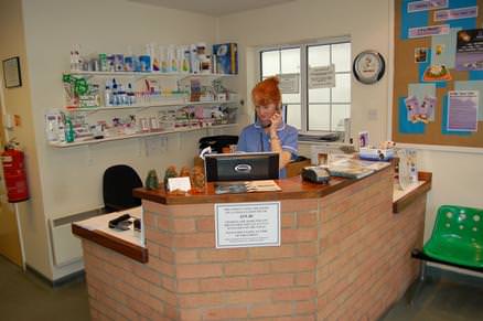 Main reception desk