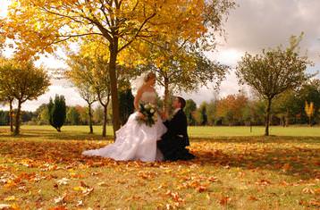 Autumn Wedding Scene