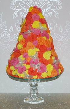 Roses Wedding Cake
