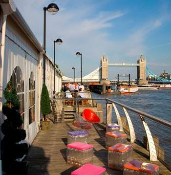 One of the decks and the beautiful view