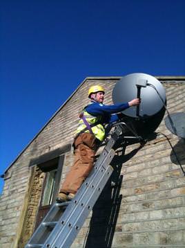 installing a broadband dish