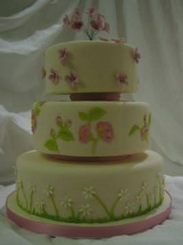 Summer Garden Wedding Cake