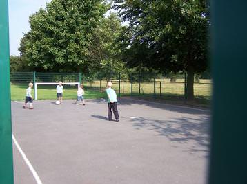 Football in the ball court