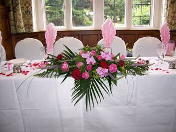 top table display