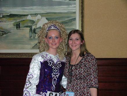 Claire Bunker with one of her dancers, Vicki 