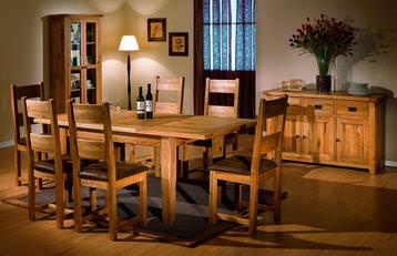 Cramond Solid Red Oak Dining Set