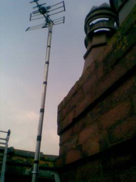 Aerial with 6 way mast head