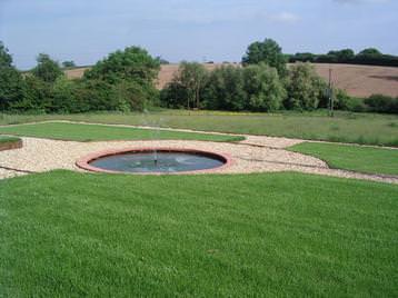 The view over our garden and countryside