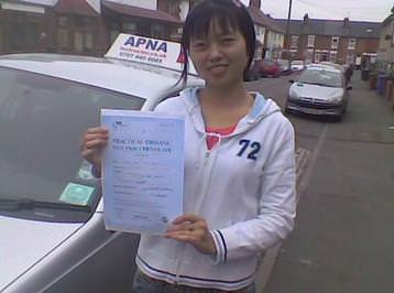 Passed driving test 1st time