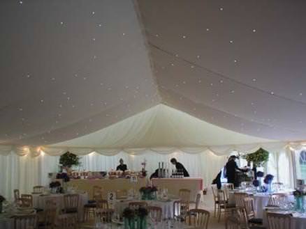 Ivory star cloth marquee