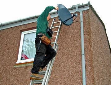 Installing a satellite system