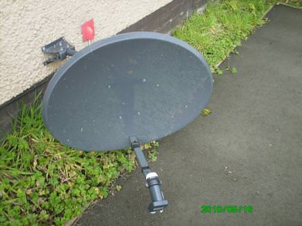 Basic sky dish installation