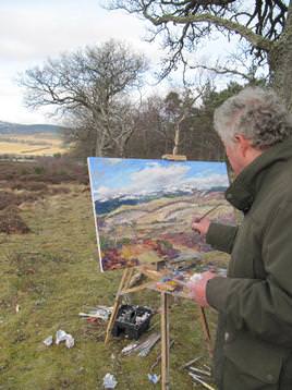 Howard Butterworth painting Royal Deeside