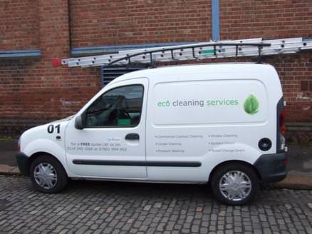 Part of our eco-friendly fleet of vehicles