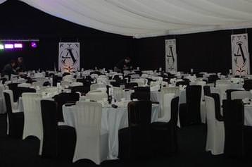 Corporate dinner marquee