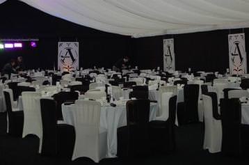 Corporate dinner marquee