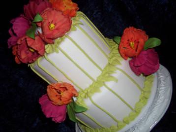 Tulip wedding cake