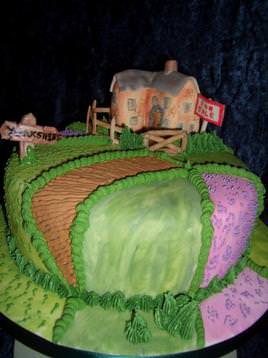 Back to Yorkshire birthday cake