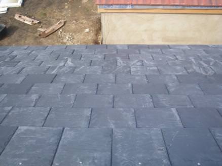 Recent slate roof