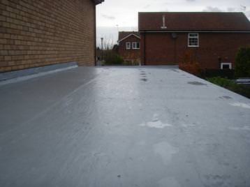 Recent flat roof