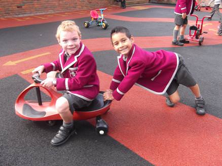 Boys in playground