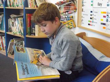 Boy reading