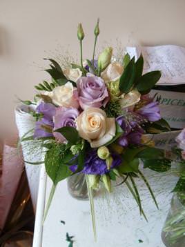 Simple Hand Tied Wedding Boquet